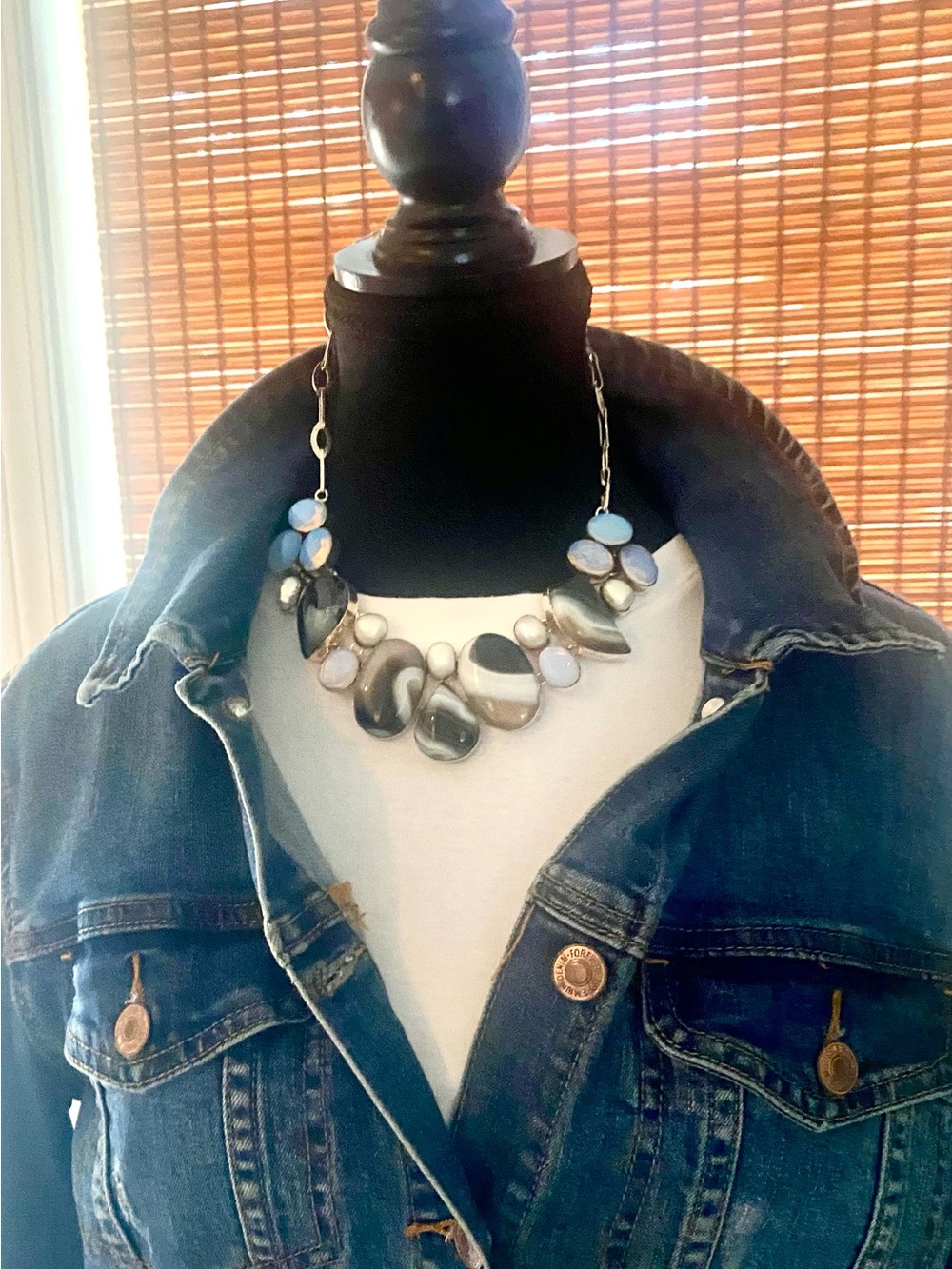 Natural Boulder Opal Statement Necklace